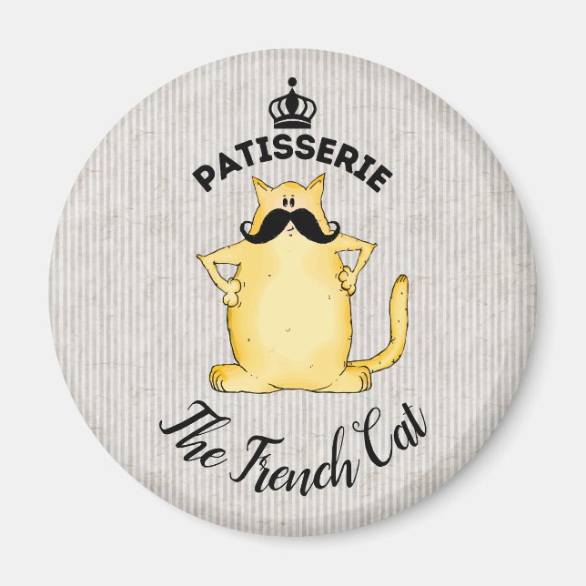 Patisserie Die französische Katze Magnet (Vorne)