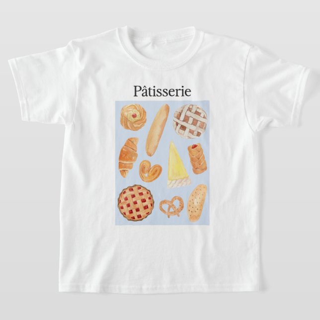 Patisserie Französisches Bäckerei Konditorei Brot  T-Shirt (Ablage )