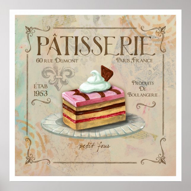 Patisserie II Poster Art (Vorne)