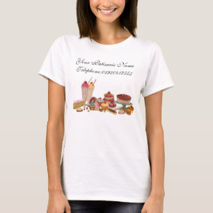 Patisserie-Name - fertigen Sie Ihren Text hier T-Shirt
