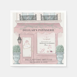 Patisserie Paris Pink Bat Mitzvah Serviette