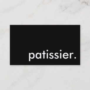 Patissier. Visitenkarte