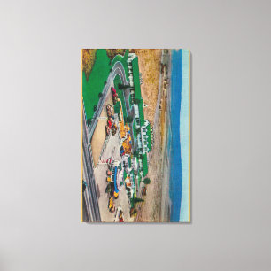 Patmars Motel und Modern Drive-InState Leinwanddruck