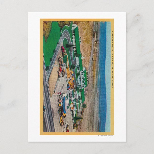 Patmars Motel und Modern Drive-InState Postkarte (Vorderseite)