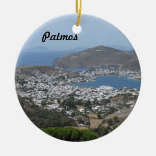 Patmos, Griechenland Keramikornament