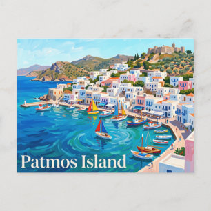 Patmos-Insel, Skala Patmos Griechenland Postkarte