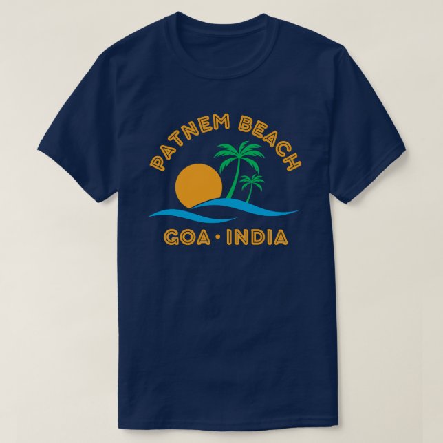 PATNEM BEACH-GOA INDIEN T-Shirt (Design vorne)