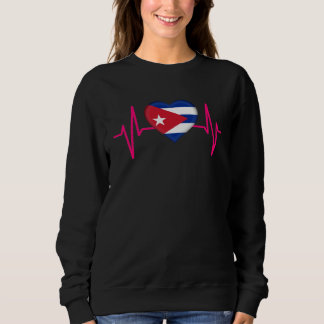 Patria y Vida Lebe Freies Kuba Kubanischer Herzsch Sweatshirt