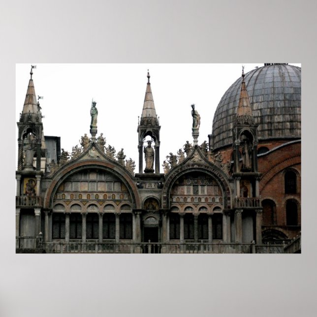Patriarchale Kathedrale Basilika San Marco Poster (Vorne)