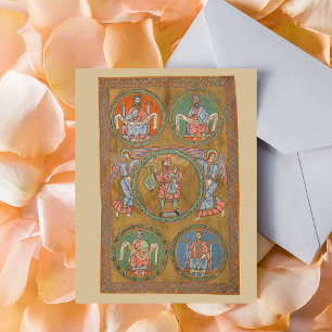 Patriarchat Abraham Isaac Jacob Mittelalterliches  Postkarte