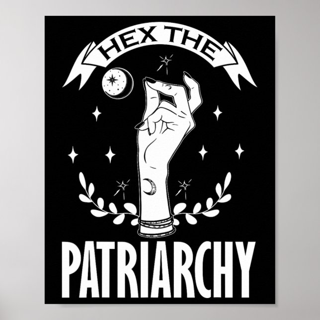 Patriarchat Witchcraft Moon Phase Feminist Witc Poster (Vorne)
