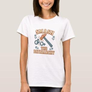 Patriarchat zerstören Feministische Hammer-Grafik T-Shirt