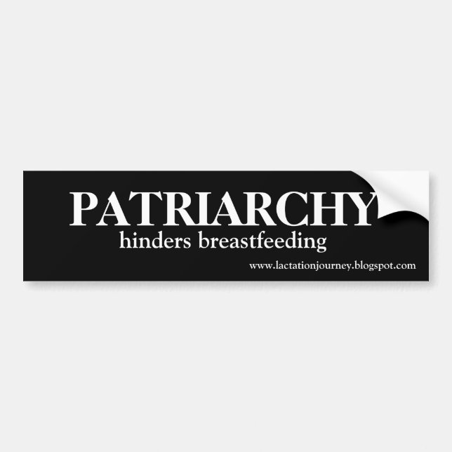 PATRIARCHY hindert das Stillen Autoaufkleber (Vorne)