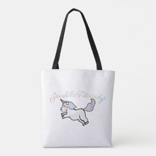 Patriarchy-überwältigende Regenbogenunicorn-Tasche