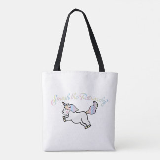 Patriarchy-überwältigende Regenbogenunicorn-Tasche
