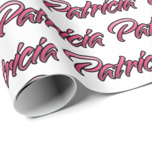 Patricia fade pink personalisiertes Geschenkpapier