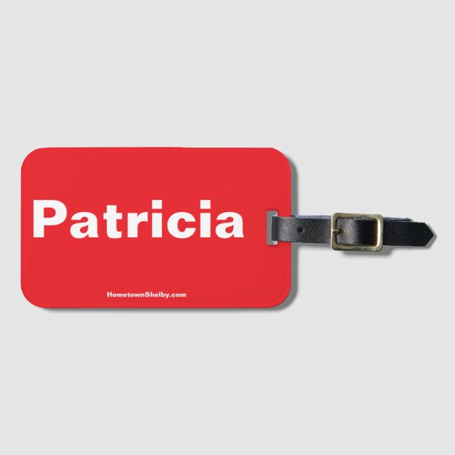 Patricia Luggage Tag Gepäckanhänger (Vorderseite (Horizontal))