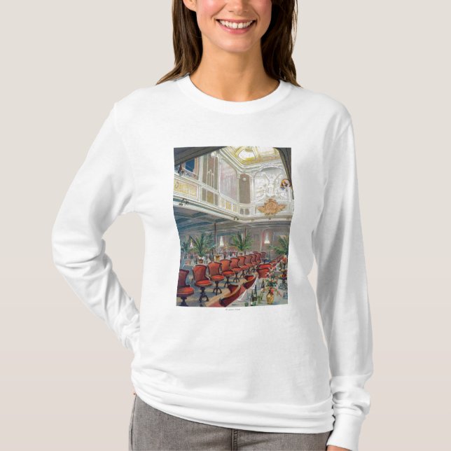 Patricia-Speisesaal, Hamburg-Amerika Linie T-Shirt (Vorderseite)