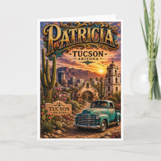 Patricia Tucson Arizona Personalisierte Südwestlic Karte