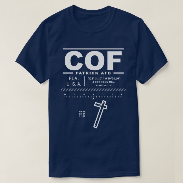 Patrick AFB Air Force Base COF T - Shirt (Design vorne)