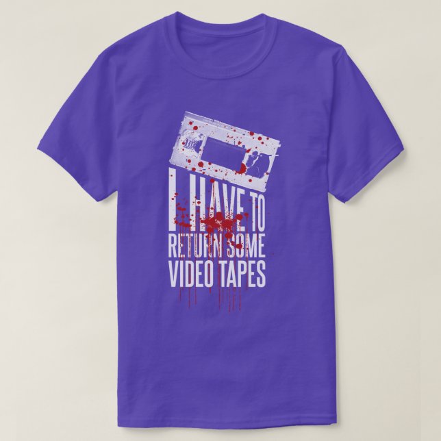 Patrick Bateman Ich muss ein paar Videobänder zurü T-Shirt (Design vorne)