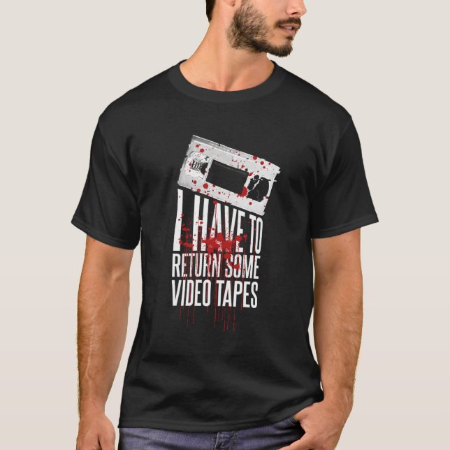Patrick Bateman Ich muss ein Video-Band zurückgebe T-Shirt (Vorderseite)