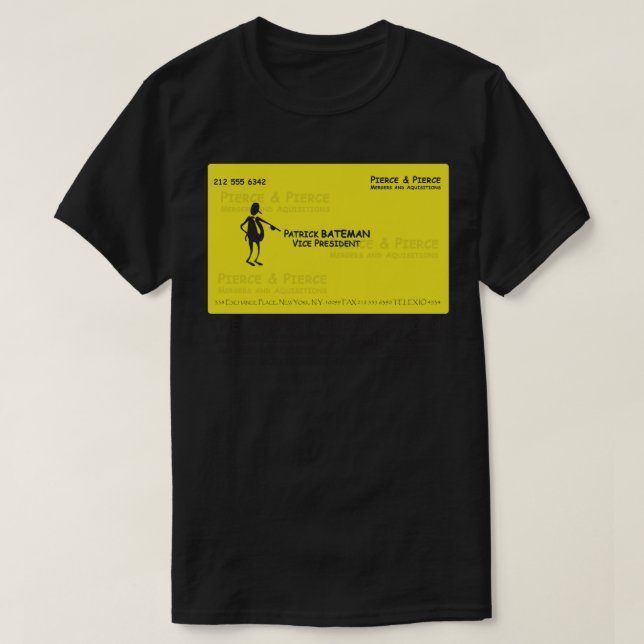 Patrick Batemen Comic Sans Business d T-Shirt (Design vorne)