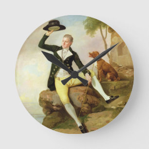 Patrick Heatly, c.1783-87 (Öl auf Leinwand) Runde Wanduhr