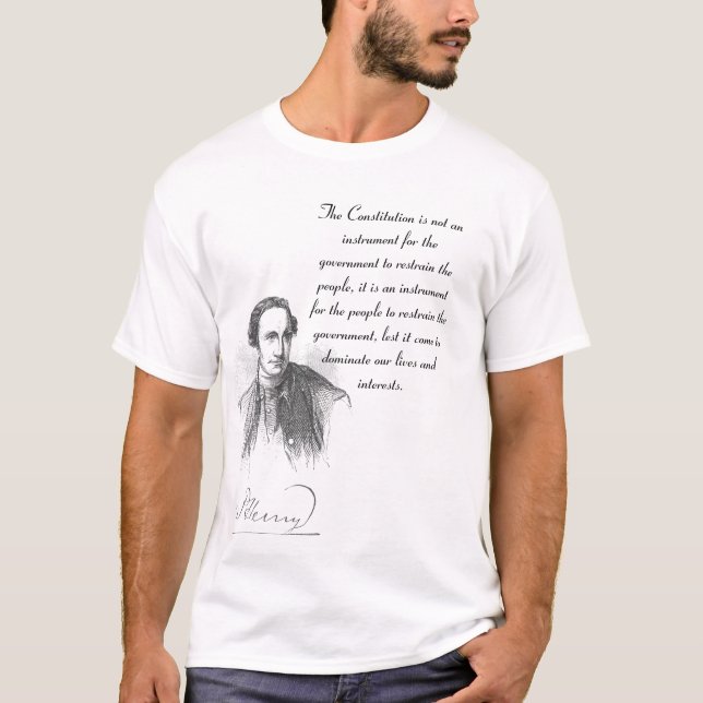 Patrick Henry auf dem Konstitutionst-shirt T-Shirt (Vorderseite)