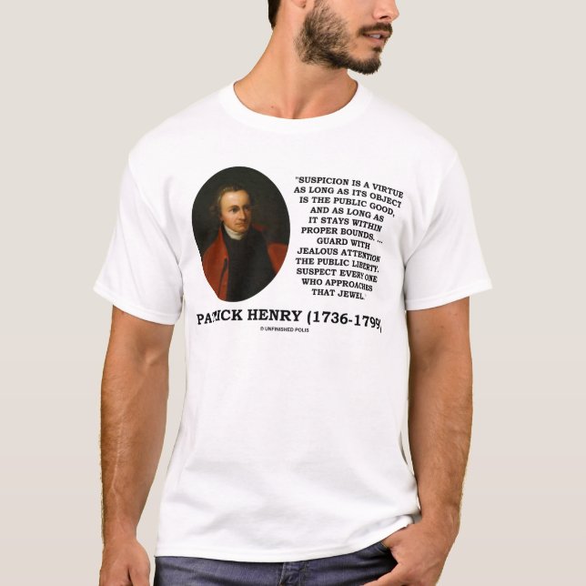 Patrick Henry-Misstrauen ist eine T-Shirt (Vorderseite)