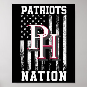 Patrick Henry Patriots Logo Nation Hs Poster