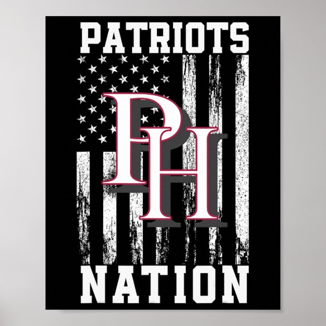 Patrick Henry Patriots Logo Nation Hs Poster (Vorne)
