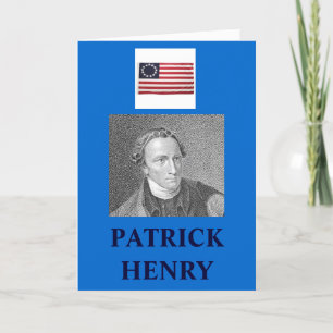 PATRICK HENRY QUOTE KARTE