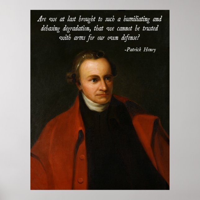 Patrick Henry Second Amendment Poster (Vorne)