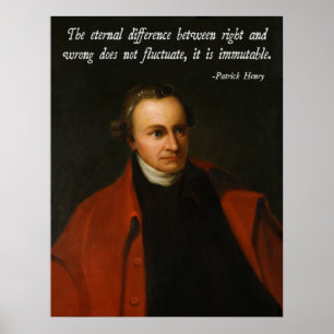 Patrick Henry-Sittlichkeitsgefühl Poster