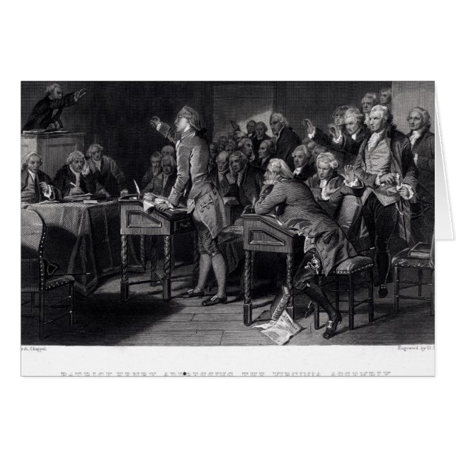 Patrick Henry vor der Virginia-Versammlung (Vorderseite (Horizontal))