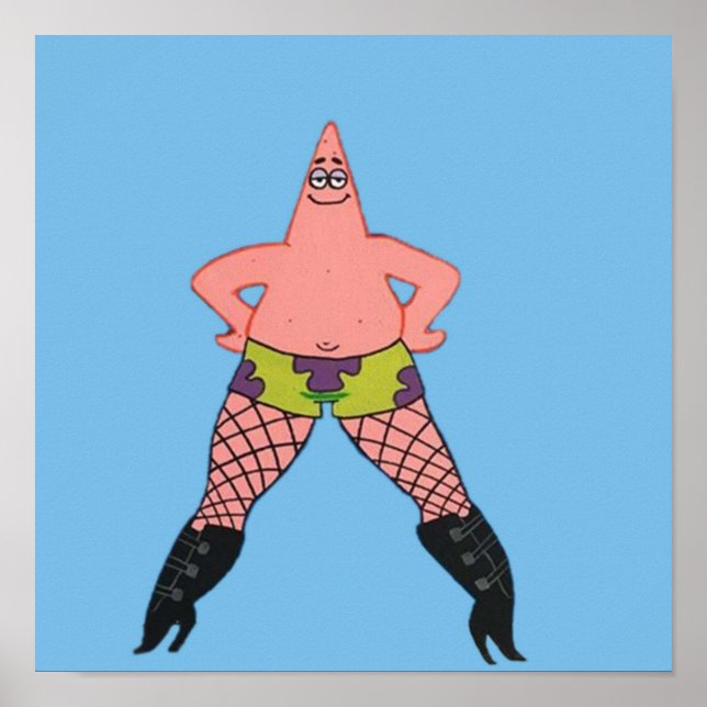 Patrick in Fischnetzen Poster (Vorne)