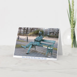 Patrick Kavenagh Irish Poet, Lifesize-Skulptur Karte