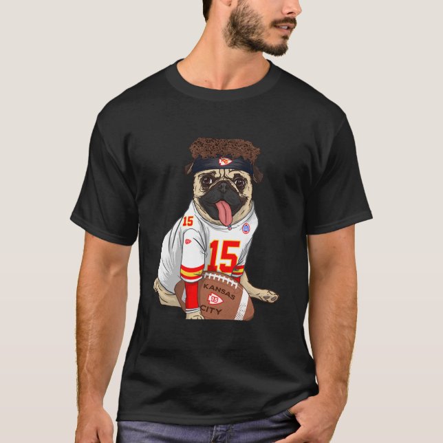 Patrick Mahomes TShirtPug Mahomes T-Shirt (Vorderseite)