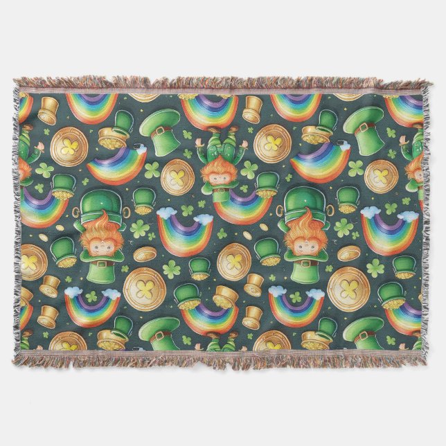 Patrick-Muster - Kobolde und Gold Decke (Vorderseite)