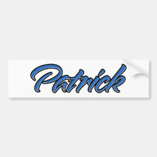 Patrick Name blue Aufkleber Sticker Autoaufkleber