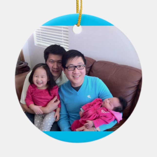 Patrick und Dominic Keramik Ornament (Vorne)