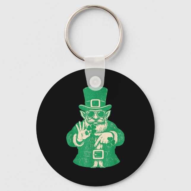 Patricks Day, Leprechauns Funny 6 Meme Gift Men, W Schlüsselanhänger (Vorderseite)