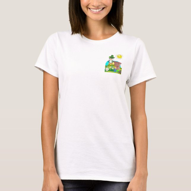 Patrick's Day Pinguin Leprechaun T-Shirt (Vorderseite)