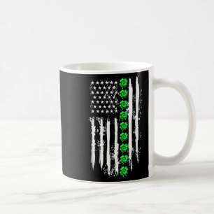 Patricks Day Shamrock Lucky Us Amerikanische Flagg Kaffeetasse