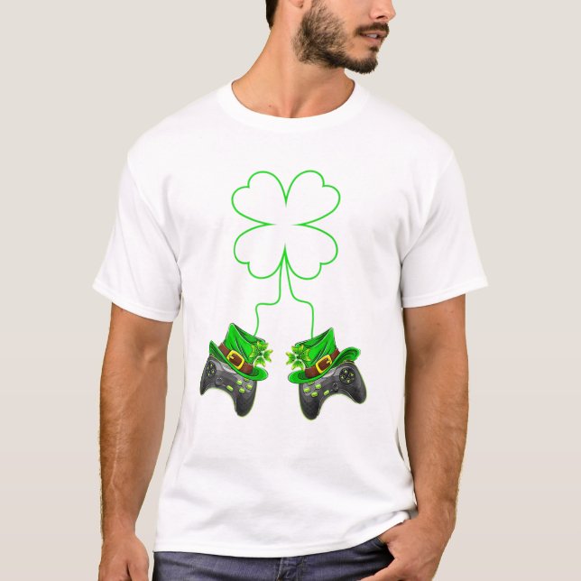 Patricks Day T-Shirt Kleeblatt (Vorderseite)