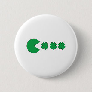 Patricks Day Videospiel Clover Funny Boys Girls Ki Button