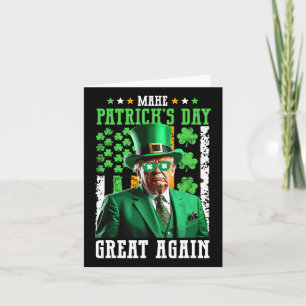 Patrick's Day wieder zum Vintagen Trump St Pa Karte