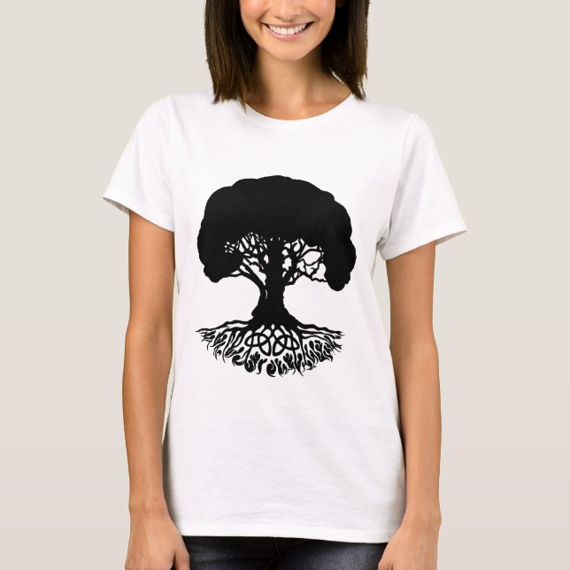 Patrick'sCelticIrishTreeofLife-Black-T - Shirt (Vorderseite)