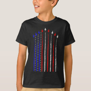 Patriot 4. Juli-Kampfjets Flugzeug USA-Flagge Ki T-Shirt